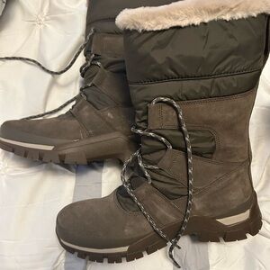Timberland Women's Lace Up Boots - Brown and Olive